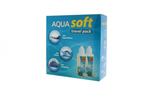 Υγρό Φακών Επαφής Aquasoft Travel Pack 2x60ml